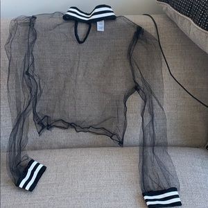 Sheer crop top